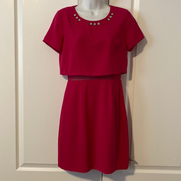 Fuschia Dress size 4 by CeCe - Picture 2 of 7